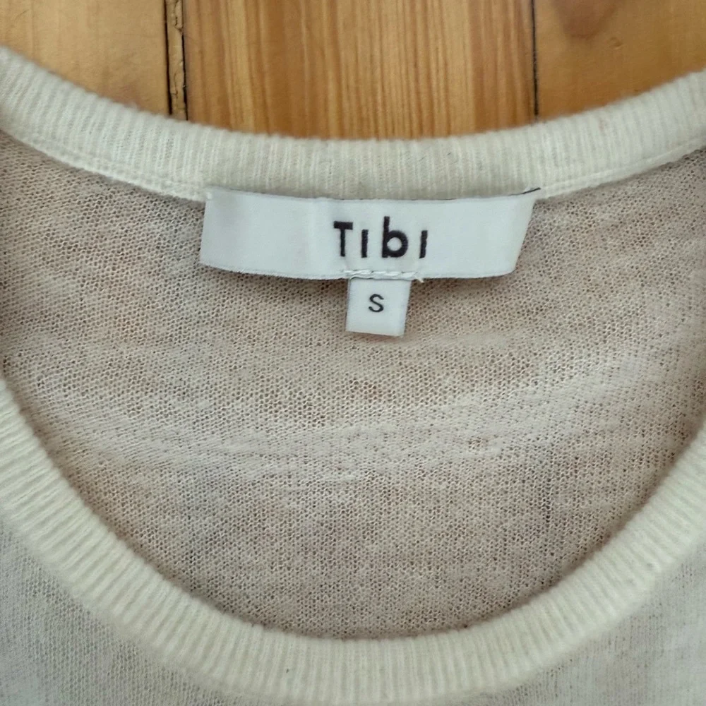 Tibi Mercerized Wool Tube Tank with Shoulder Pads - Picture 4 of 6
